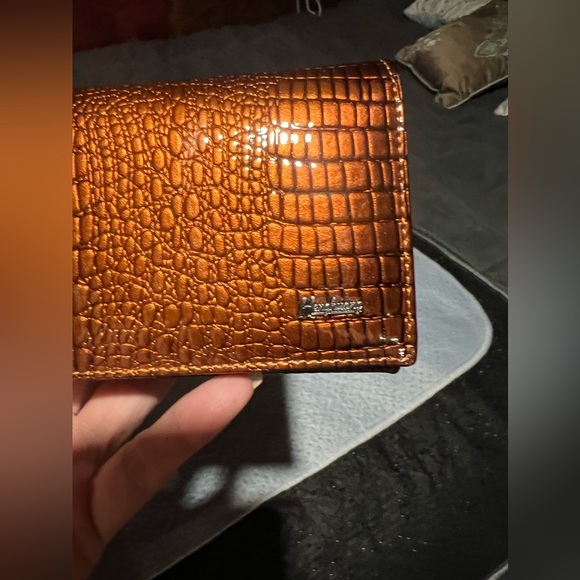 Copper leather henghuang wallet - Picture 5 of 7